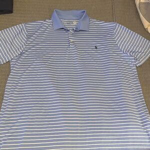 Blue Striped Polo Shirt